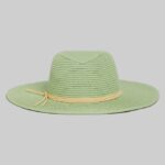 Akcesoria Alcott cappello effetto rafia con fiocco zielone światło ga3 aqua kobiety 2TXFF6467