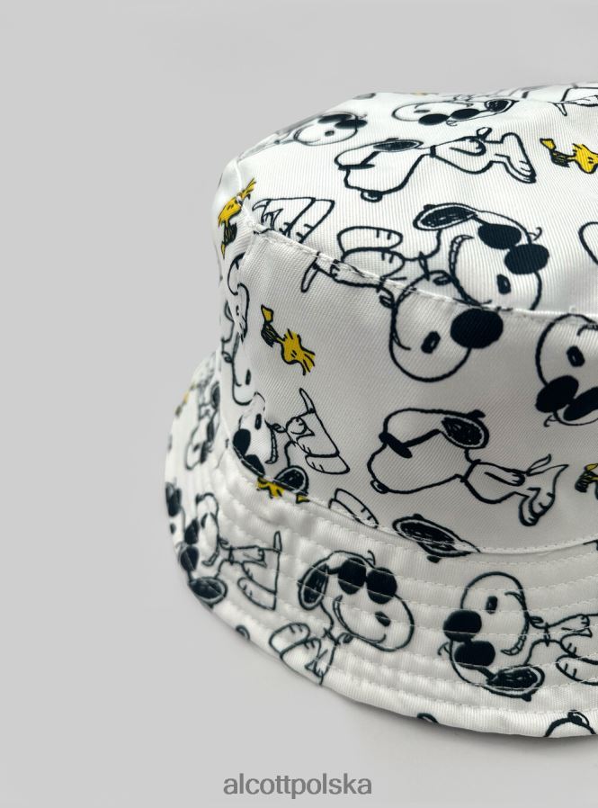 Akcesoria Alcott cappello pescatore stempa snoopy biały mężczyźni 2TXFF6409 - Image 3