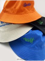 Akcesoria Alcott cappello pescatore z ricamo c330 pomarańczowy mężczyźni 2TXFF61211 - Image 5