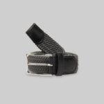 Akcesoria Alcott cintura intrecciata bk1 czarny mężczyźni 2TXFF61206