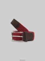 Akcesoria Alcott cintura intrecciata bk1 czarny mężczyźni 2TXFF61208