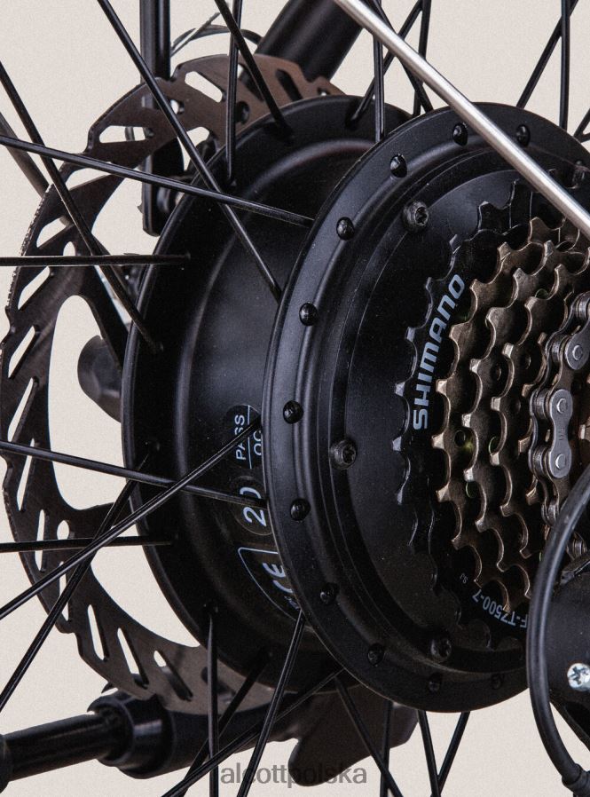Akcesoria Alcott elektryczny rower składany ebike rks 250w bateria litowa shimano czarny mężczyźni 2TXFF6561 - Image 4