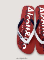 buty Alcott klapki z logo niebieska marynarka wojenna mężczyźni 2TXFF61112 - Image 3