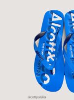 buty Alcott klapki z logo niebieska marynarka wojenna mężczyźni 2TXFF61197 - Image 3