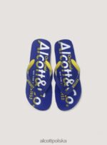 buty Alcott klapki z logo niebieska marynarka wojenna mężczyźni 2TXFF6879 - Image 2