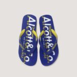 buty Alcott klapki z logo niebieska marynarka wojenna mężczyźni 2TXFF6879