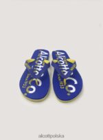 buty Alcott klapki z logo niebieska marynarka wojenna mężczyźni 2TXFF6879 - Image 3