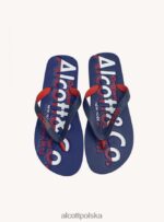 buty Alcott klapki z logo niebieska marynarka wojenna mężczyźni 2TXFF6925 - Image 2
