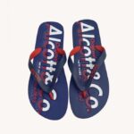 buty Alcott klapki z logo niebieska marynarka wojenna mężczyźni 2TXFF6925