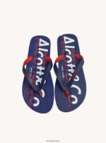 buty Alcott klapki z logo niebieska marynarka wojenna mężczyźni 2TXFF6925