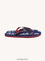 buty Alcott klapki z logo niebieska marynarka wojenna mężczyźni 2TXFF6925 - Image 3