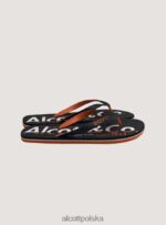 buty Alcott klapki z logo niebieska marynarka wojenna mężczyźni 2TXFF6960 - Image 3