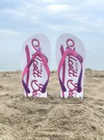 buty Alcott logo infradito c6575 zielony kobiety 2TXFF6132 - Image 2