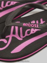 buty Alcott logo infradito c6575 zielony kobiety 2TXFF6133 - Image 5