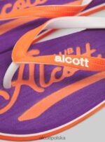 buty Alcott logo infradito c6575 zielony kobiety 2TXFF6170 - Image 5