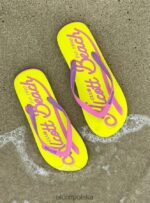 buty Alcott logo infradito c6575 zielony kobiety 2TXFF6440 - Image 2