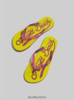 buty Alcott logo infradito c6575 zielony kobiety 2TXFF6440 - Image 4