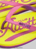 buty Alcott logo infradito c6575 zielony kobiety 2TXFF6440 - Image 5