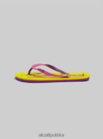 buty Alcott logo infradito c6575 zielony kobiety 2TXFF6440 - Image 6