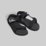 buty Alcott sandali w gomma con chiusura a strappo bk1 czarny kobiety 2TXFF6236