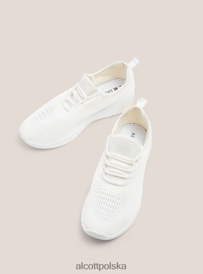 buty Alcott Scarpe w Tessuto Leggero traforato wh2 biały kobiety 2TXFF6548 - Image 2