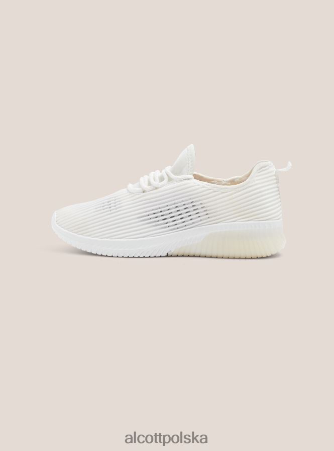 buty Alcott Scarpe w Tessuto Leggero traforato wh2 biały kobiety 2TXFF6548 - Image 6