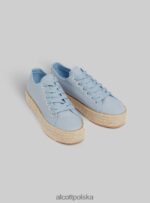 buty Alcott tenisówki z podeszwą z rafii wh2 biały kobiety 2TXFF6202 - Image 2