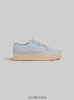 buty Alcott tenisówki z podeszwą z rafii wh2 biały kobiety 2TXFF6202 - Image 3