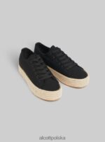 buty Alcott tenisówki z podeszwą z rafii wh2 biały kobiety 2TXFF6305 - Image 2
