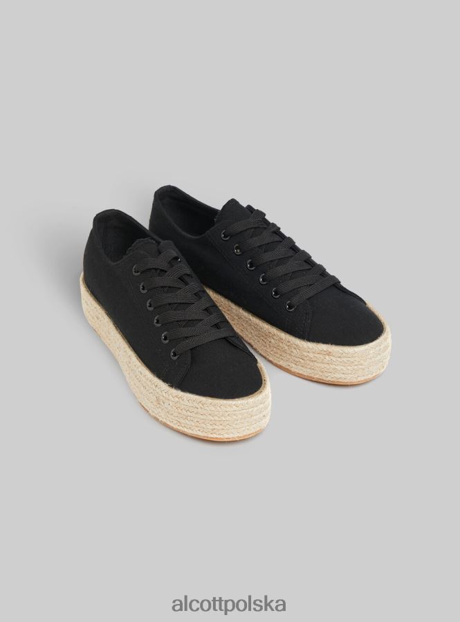 buty Alcott tenisówki z podeszwą z rafii wh2 biały kobiety 2TXFF6305 - Image 2