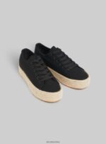 buty Alcott tenisówki z podeszwą z rafii wh2 biały kobiety 2TXFF6305