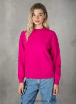 odzież Alcott bawełniana bluza z okrągłym dekoltem bk1 czarny kobiety 2TXFF6139 - Image 2