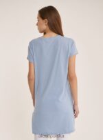 odzież Alcott bawełniana koszulka typu oversize biały kobiety 2TXFF6350 - Image 5