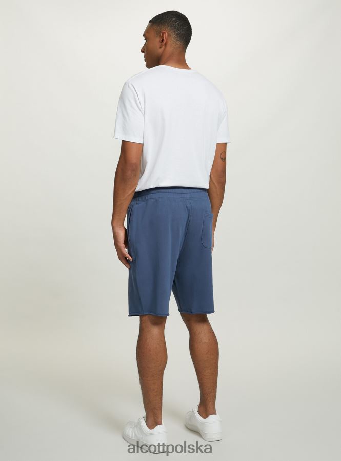 odzież Alcott bawełniane bermudy typu jogger bk1 czarny mężczyźni 2TXFF61062 - Image 5