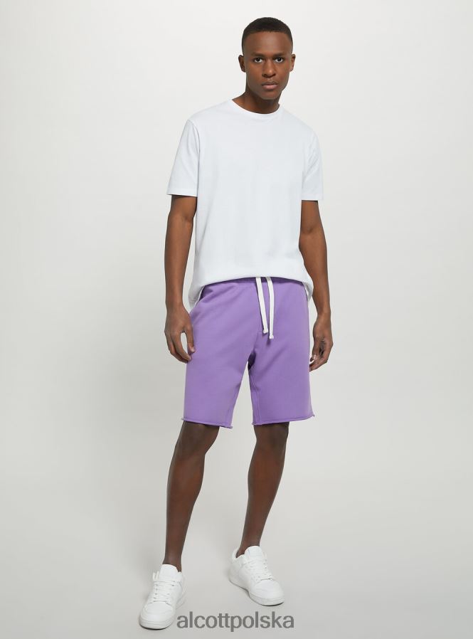 odzież Alcott bawełniane bermudy typu jogger bk1 czarny mężczyźni 2TXFF6785 - Image 3
