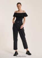 odzież Alcott bawełniane body z falbankami c2274 lazurowy kobiety 2TXFF6318 - Image 2