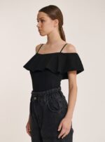 odzież Alcott bawełniane body z falbankami c2274 lazurowy kobiety 2TXFF6318 - Image 3