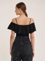 odzież Alcott bawełniane body z falbankami c2274 lazurowy kobiety 2TXFF6318 - Image 5
