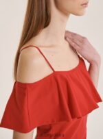 odzież Alcott bawełniane body z falbankami c2274 lazurowy kobiety 2TXFF6395 - Image 2
