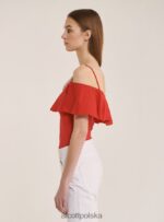 odzież Alcott bawełniane body z falbankami c2274 lazurowy kobiety 2TXFF6395 - Image 5