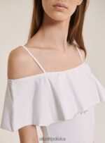 odzież Alcott bawełniane body z falbankami c2274 lazurowy kobiety 2TXFF6425 - Image 2