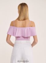 odzież Alcott bawełniane body z falbankami c2274 lazurowy kobiety 2TXFF671 - Image 6