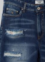 odzież Alcott Bermudy o dopasowanym kroju z elastycznego denimu d004 średni jasnoniebieski mężczyźni 2TXFF6636 - Image 7