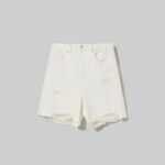 odzież Alcott Bermudy w dżinsowym longline d006 lazur kobiety 2TXFF6414
