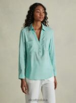 odzież Alcott blusa w puro lino wh2 biały kobiety 2TXFF6223 - Image 2