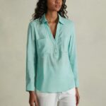 odzież Alcott blusa w puro lino wh2 biały kobiety 2TXFF6223