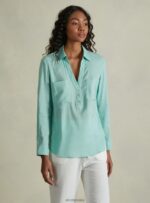 odzież Alcott blusa w puro lino wh2 biały kobiety 2TXFF6223