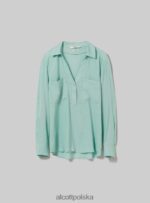 odzież Alcott blusa w puro lino wh2 biały kobiety 2TXFF6223 - Image 6