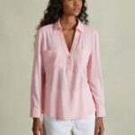 odzież Alcott blusa w puro lino wh2 biały kobiety 2TXFF6224