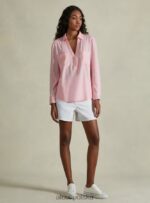 odzież Alcott blusa w puro lino wh2 biały kobiety 2TXFF6224 - Image 3